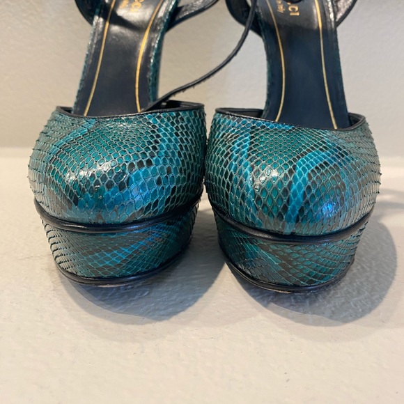 Gucci Huston Python Platform size 37.5 - Picture 2 of 6